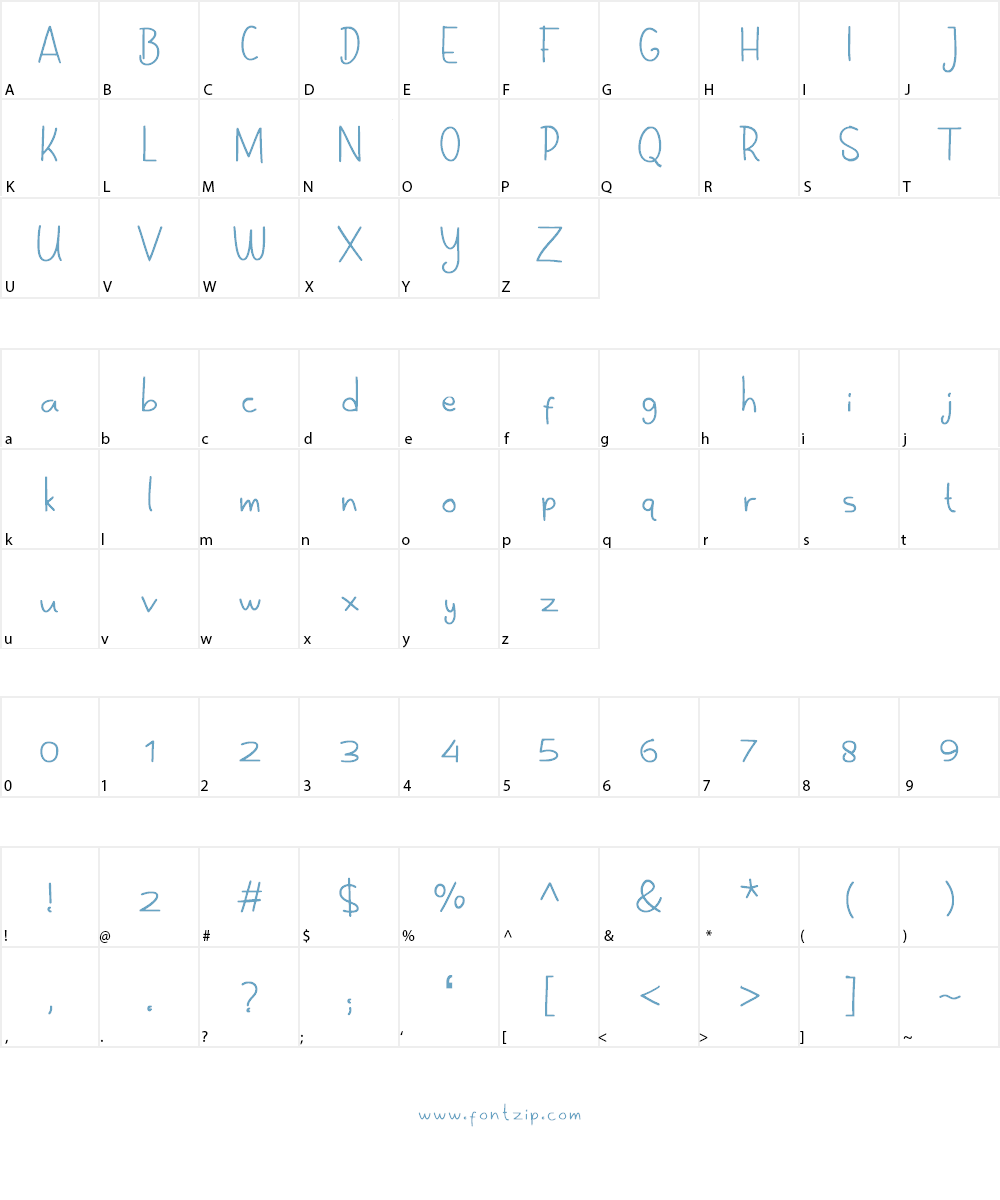 Melon hunter Font Character